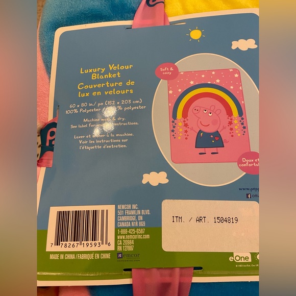 Peppa Pig Fleece Blanket for kids - Picture 2 of 2